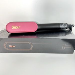 Hair Straightener Brush:PTC Heating, Smooth TeethCareful Styling–No Hair Ripping